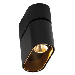 Duell plafondlamp LED zwart/goud