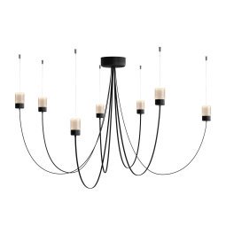 Gravity Chandelier 7 kroonluchter Ø127 LED zwart