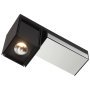 Rektor plafond- en wandlamp zwart/chroom