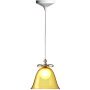 Bell hanglamp wit/amber small