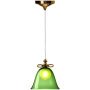Bell hanglamp goud/groen small