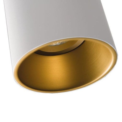 Lotis Tubed plafondlamp Ø8.5 retrofit GU10 wit/goud