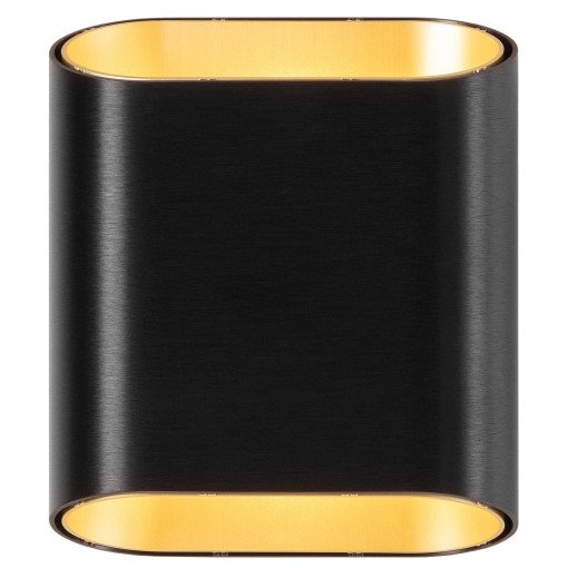 Trapz wandlamp LED 900lm TRE zwart/champagne