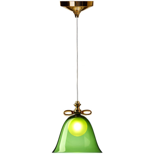 Bell hanglamp goud/groen small