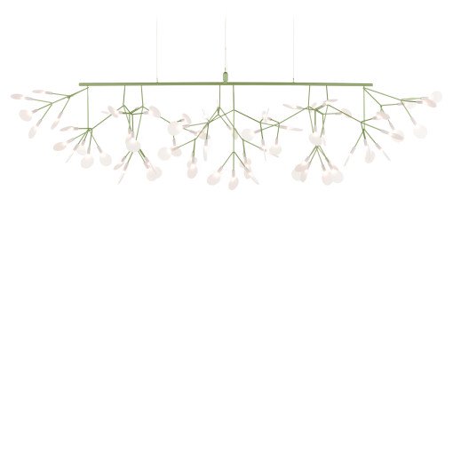 Heracleum III Linear hanglamp LED groen