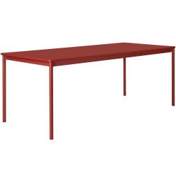 Base tafel rood 190x85