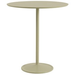 Soft eettafel Ø95x105 Beige Green Laminate