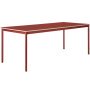 Base tafel rood multiplex 190x85