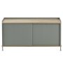 Enfold Low dressoir lichtgroen/eiken