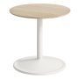 Soft bijzettafel 41x40 off-white eiken blad