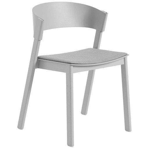 Cover Side Chair Eetkamerstoel gestoffeerd grijs remix 123