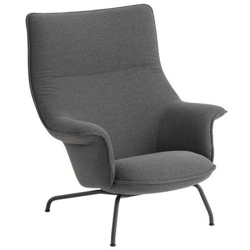 Doze lounge chair Ocean 80 antraciet zwart