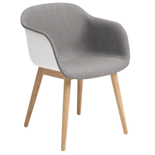 Tweedekansje - Fiber Wood Front Upholstery stoel wit, Remix 133