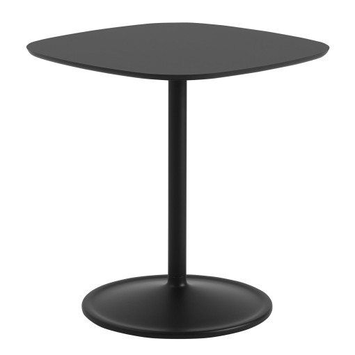 Soft Café tafel 70x70x73 Black Nanolaminate 