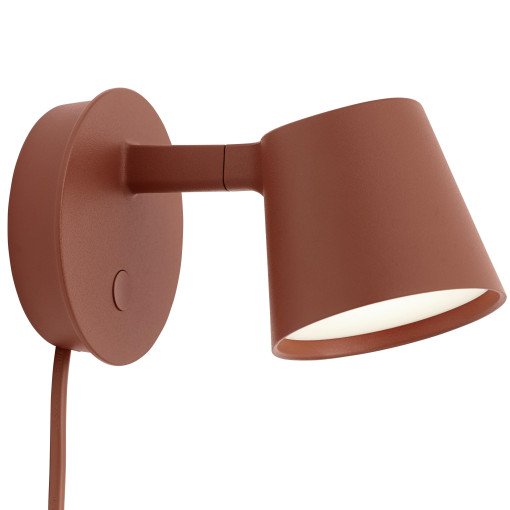 Tip wandlamp LED koper bruin