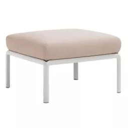 Komodo hocker Bianco/Canvas Sunbrella
