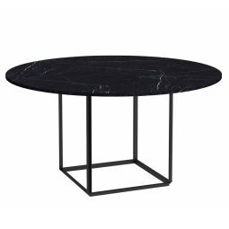 Florence eettafel Ø120 Black Marquina Marble