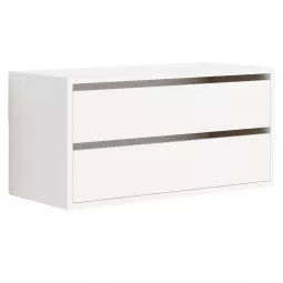 New Works Low wandkast met lades wit