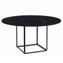 Florence eettafel Ø120 Black Marquina Marble 