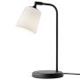 Material bureaulamp wit opaalglas