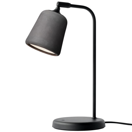 Material bureaulamp donkergrijs beton