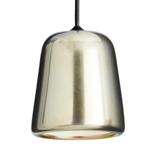 Material hanglamp Ø13 zwart snoer, geel staal