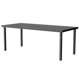 19 outdoors tafel 200.5x80.5 zwart