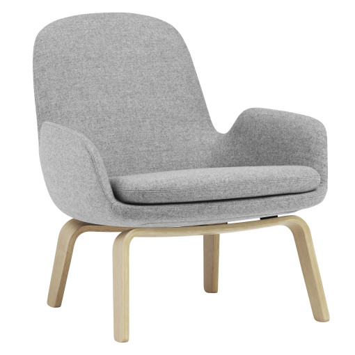 Era Low fauteuil met eiken onderstel Synergy Grey