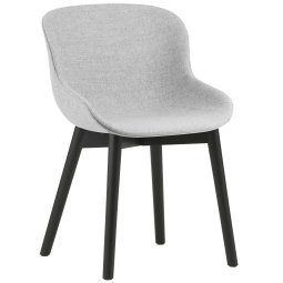 Hyg gestoffeerde stoel zwart eiken Synergy Grey