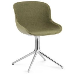 Hyg stoel front upholstery met swivel onderstel Olijf Synergy