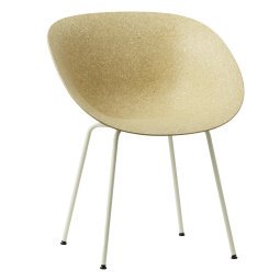 Mat Armchair stoel Hemp Cream Steel