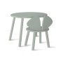 Mouse kinderstoel + kindertafel set olive green