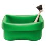 Washing-up bowl & brush green