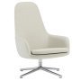 Era High fauteuil alu swivel Maine Line Flax White