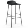 Form Barstool barkruk 65cm met verchroomd onderstel zwart