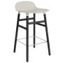 Form Barstool barkruk 65cm met zwart onderstel licht grijs