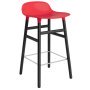 Form Barstool barkruk 65cm met zwart onderstel felrood