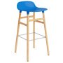 Form Barstool barkruk 75cm met eiken onderstel felblauw