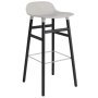 Form Barstool barkruk 75cm met zwart onderstel warm grijs