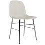 Form Chair stoel met verchroomd onderstel licht grijs
