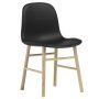 Form stoel gestoffeerd eiken Ultra Leather Black