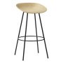 Mat Barstool barkruk 75 cm Hemp Black Steel