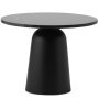 Turn Table Marble bijzettafel black