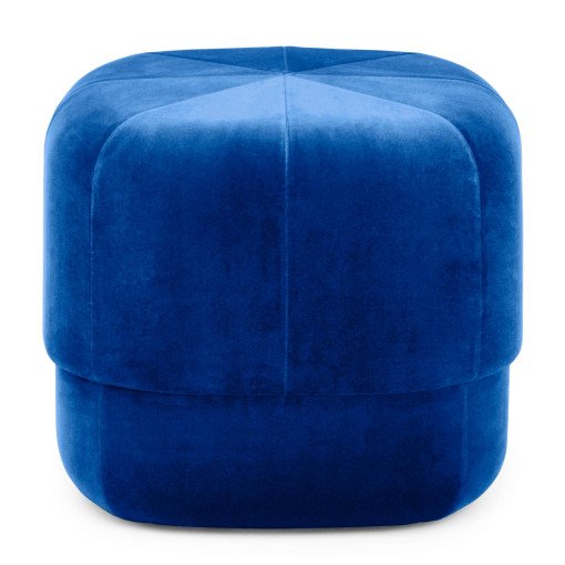 Circus Velour poef small electric blue