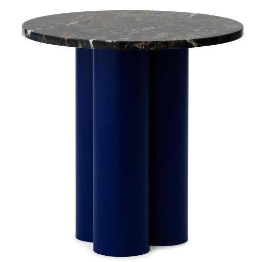 Dit bijzettafel bright blue portoro gold