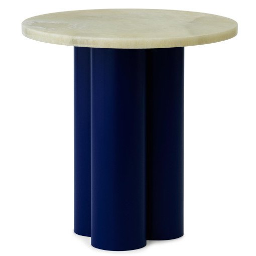 Dit bijzettafel bright blue emerald onyx