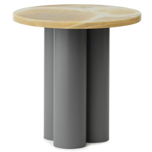 Dit bijzettafel grey honey onyx