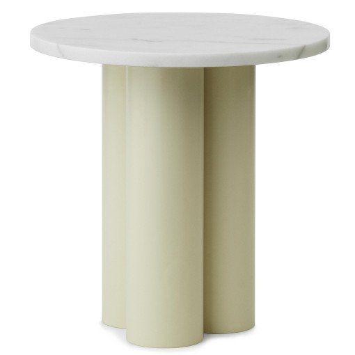 Dit bijzettafel sand white carrara