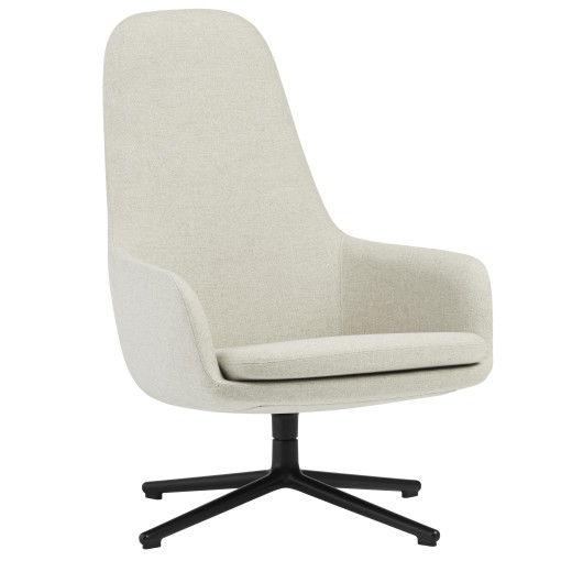 Era High fauteuil zwart swivel Main Line Flax White