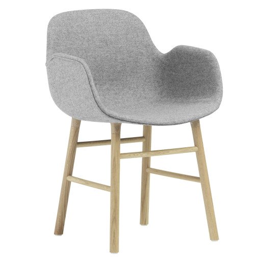 Form armchair stoel gestoffeerd eiken Synergy Grey